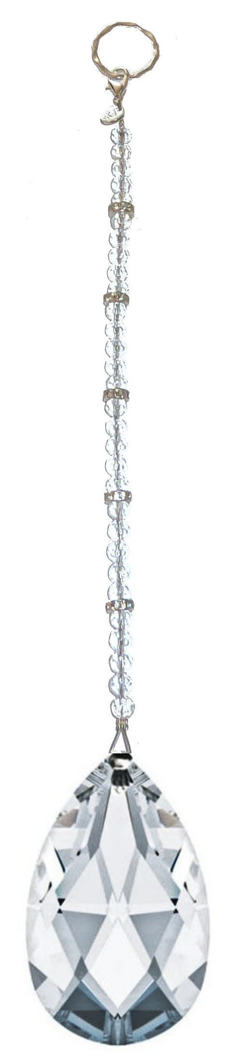 Beaded Suncatcher - 38mm Crystal Teardrop