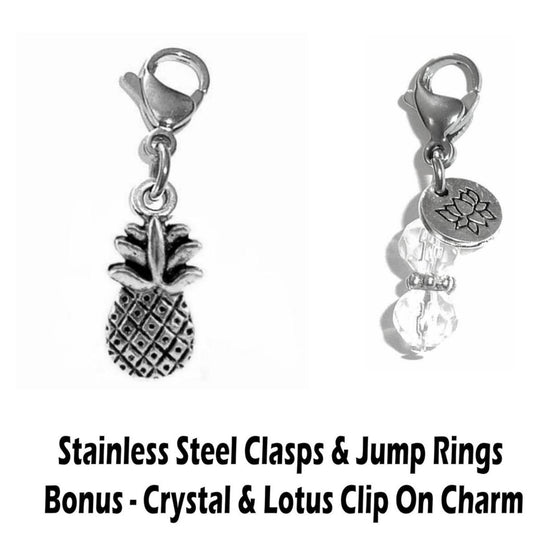 Pineapple Clip On Charms - Whimsical Charms Clip On Anywhere