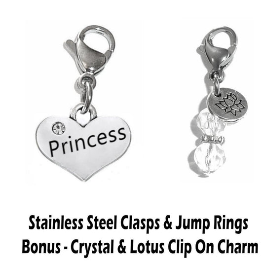 Princess Clip On Charms - Whimsical Charms Clip On Anywhere