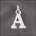 Pewter Letter A Charm