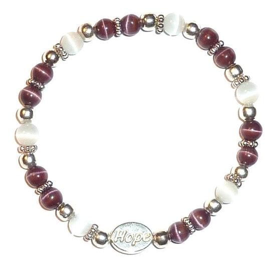 Stretch Alzheimer's Awareness Bracelet-6mm