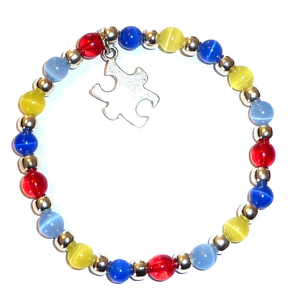 Autism Awareness Bracelet Stretch -6mm