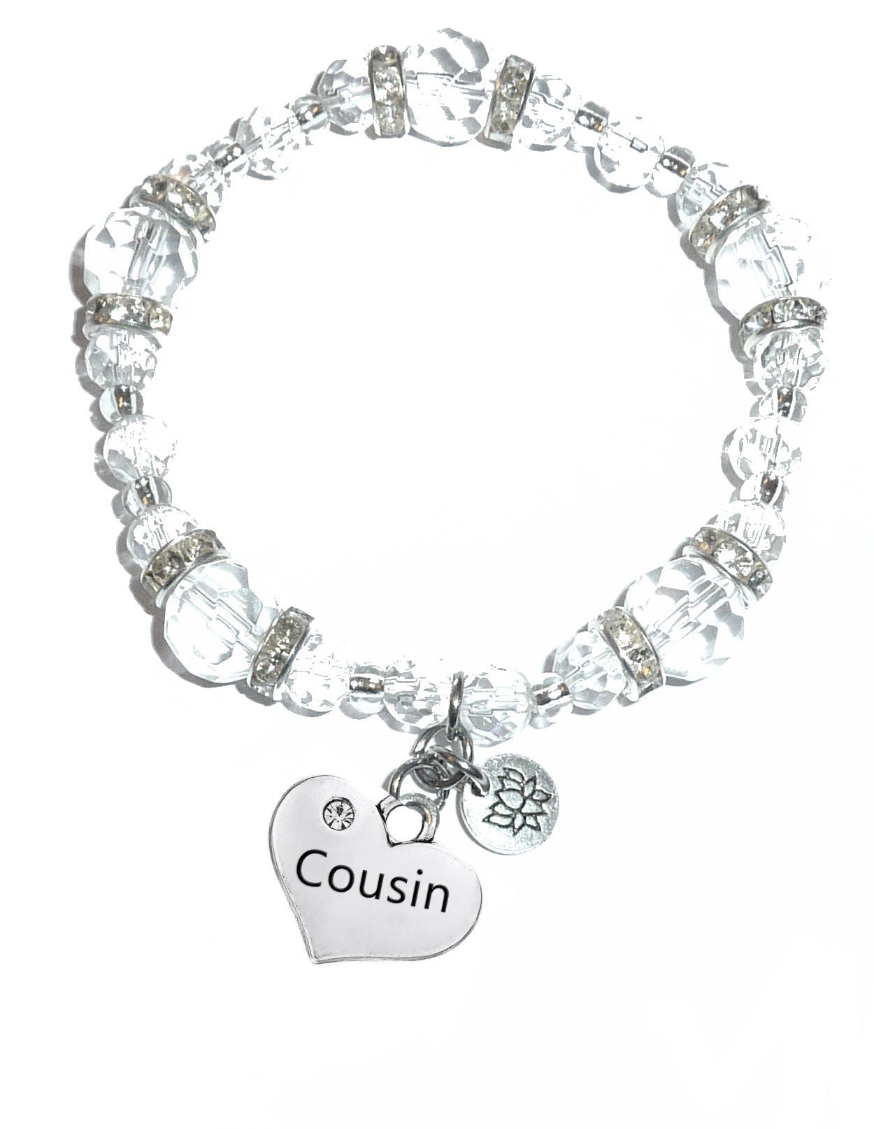 Cousin Charm Bracelet - Crystal Stretch