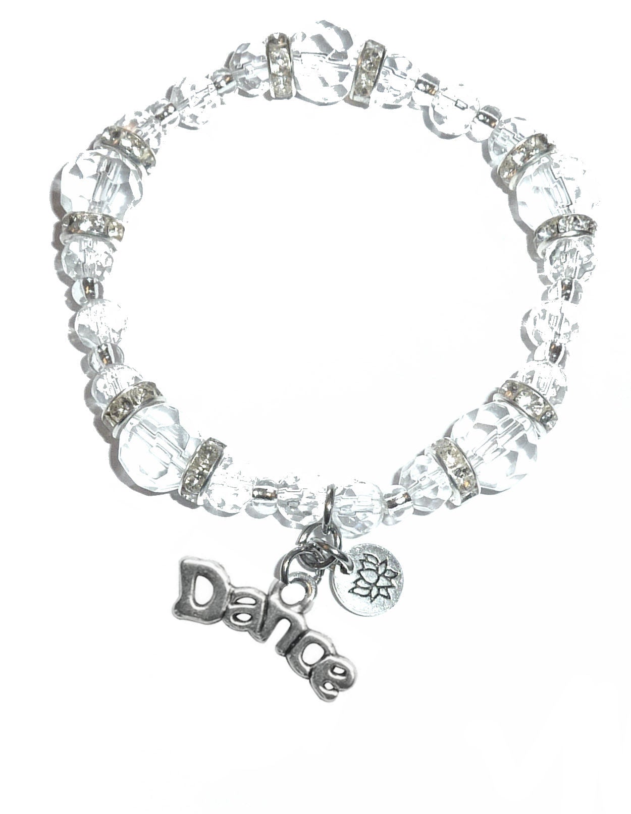 Dance Charm Bracelet - Crystal Stretch