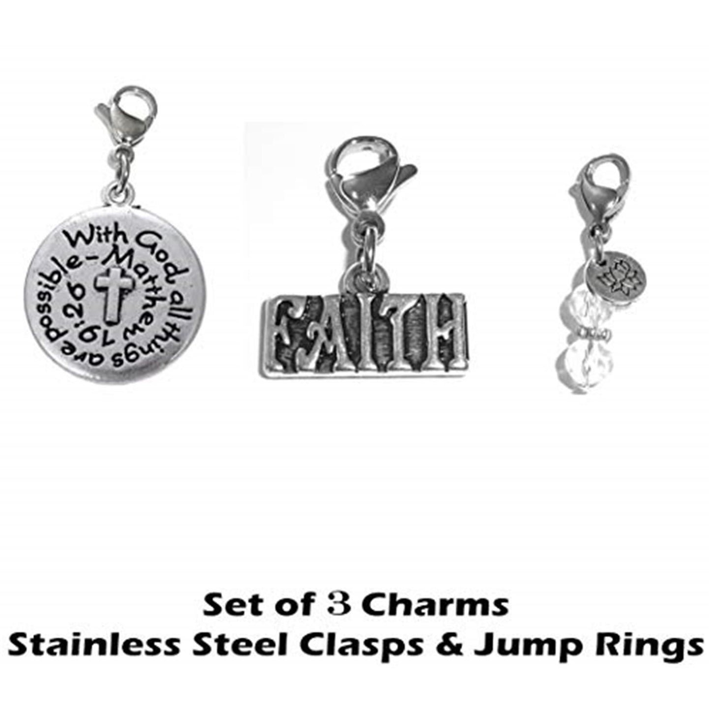 With God - Custom Charm Bracelet Set