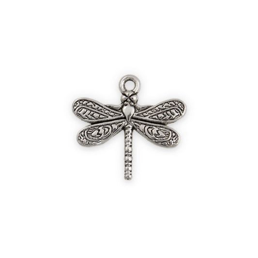 Pewter Silver Tone charm - Dragonfly