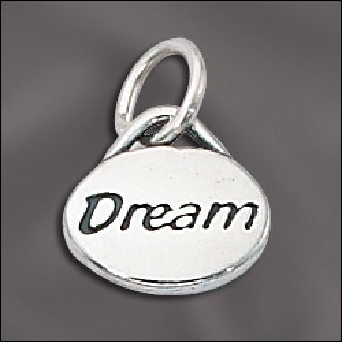 DREAM Message Charm .925 Sterling Silver
