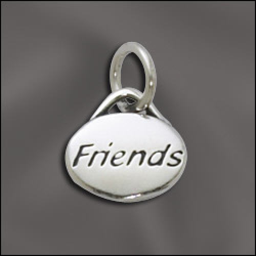 FRIENDS Message Charm .925 Sterling Silver