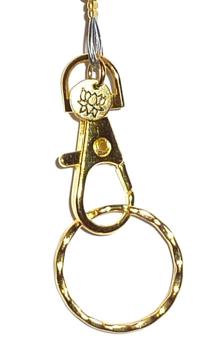 #150 Gold Non Breakaway - Stainless Steel Chain Women's Lanyard, Stronger, Made in USA, Badge Holder 34 inches