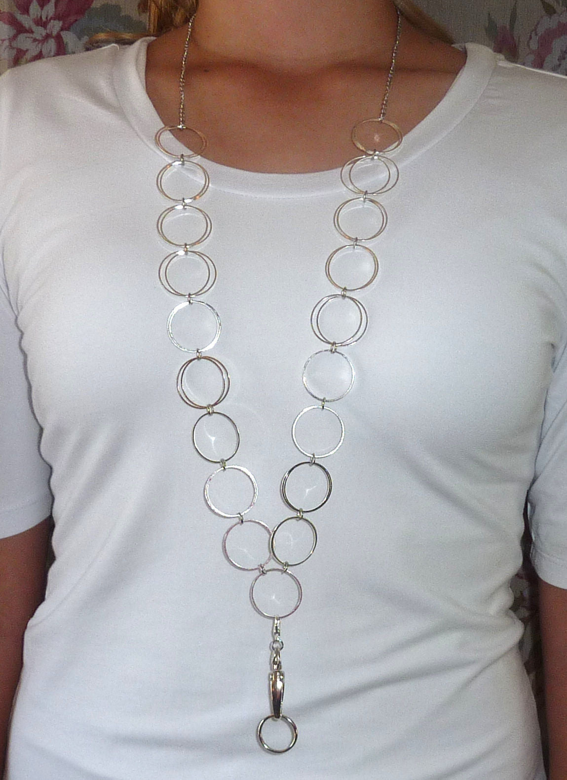 Hello Beautiful! Simple - Women's Fashion Lanyard 34" Breakaway Magnetic Clasp