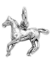 Pewter Silver Tone charm - Horse