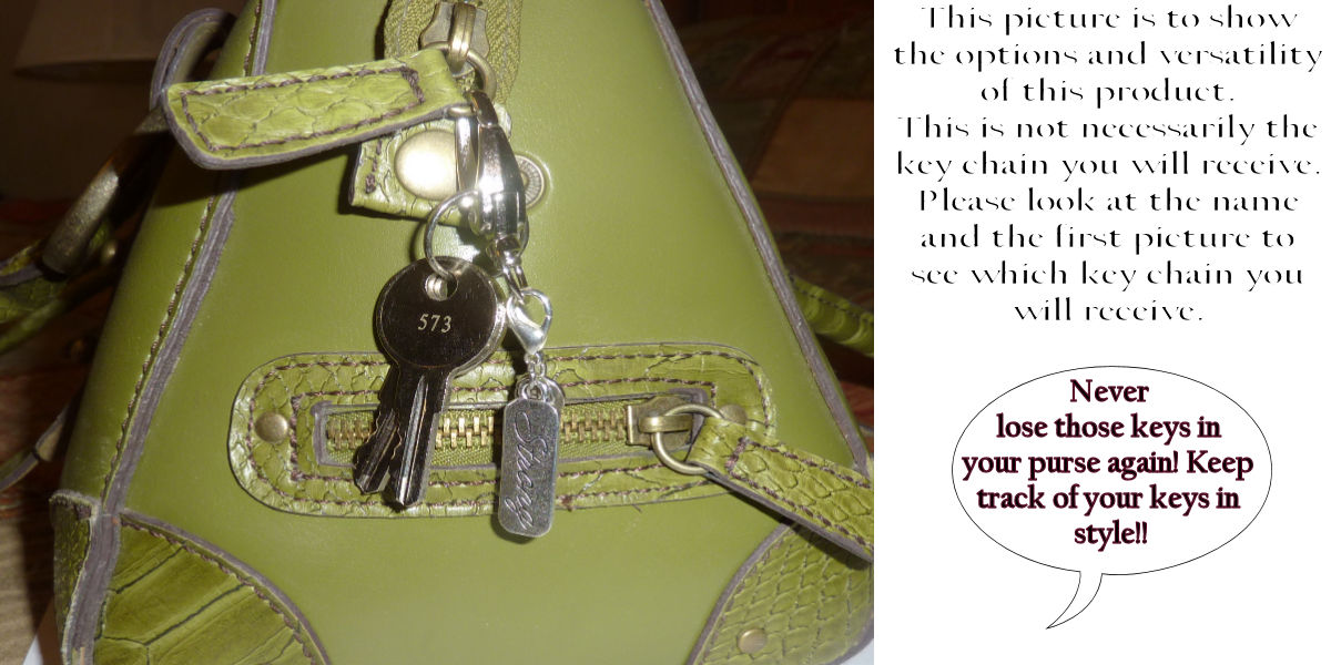 (Find Joy) Charm Key Chain Ring, Women's Purse or Necklace Charm, Comes in a Gift Box!