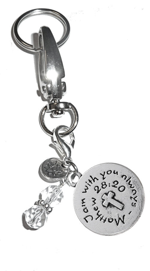 (Religious) Charm Key Chain Ring, Women's Purse or Necklace Charm, Comes in a Gift Box!