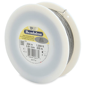 (For Lanyards) 19 Strand .24 inch Beadalon Wire 1000 Feet
