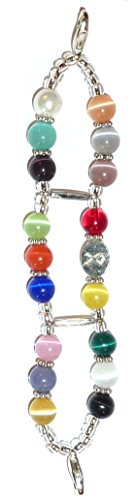 Double Cancer Beaded Medical Alert Replacement Bracelet - Stretchy