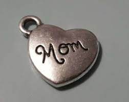 Pewter Silver Tone charm - Mom