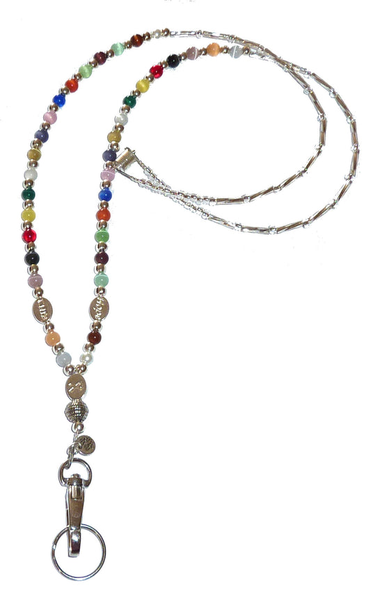 Cancer Awareness Lanyard 18 Colors with magnetic clasp