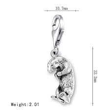 Pewter Silver Tone charm - Otter