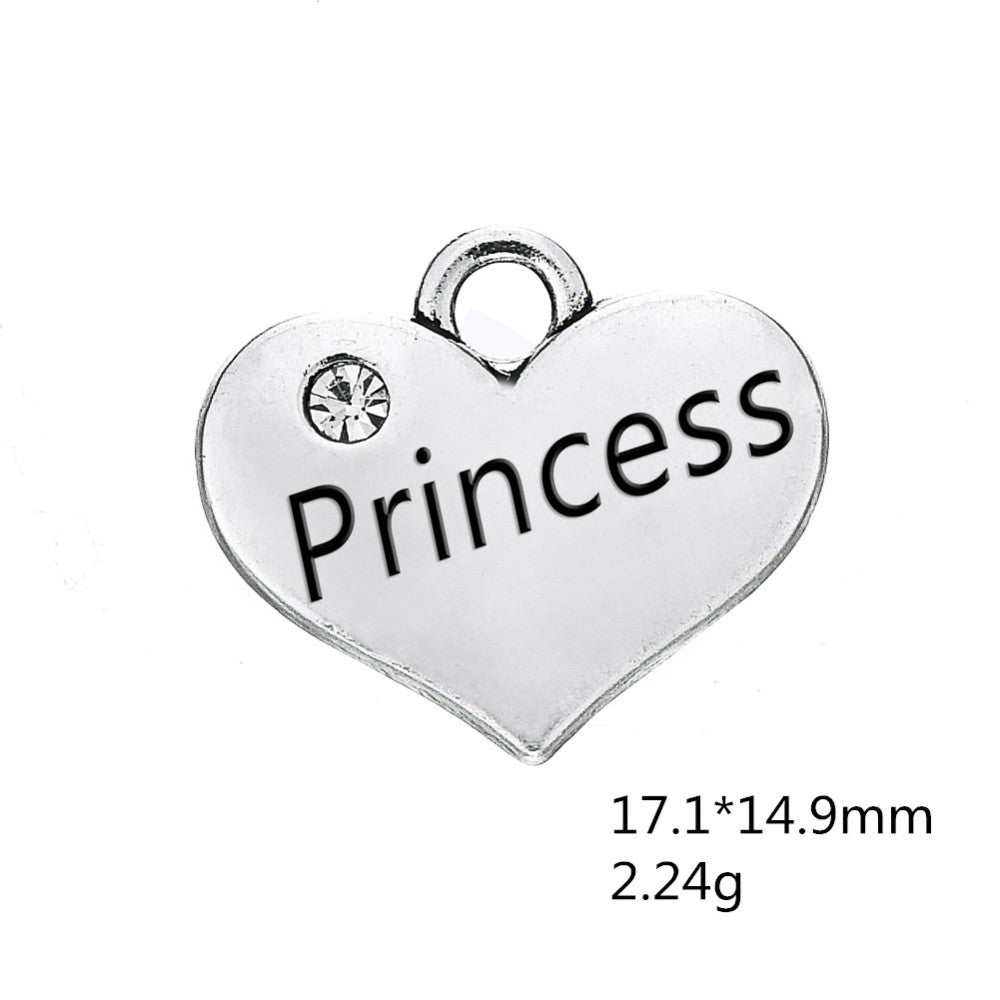 Pewter Silver Tone charm - Princess