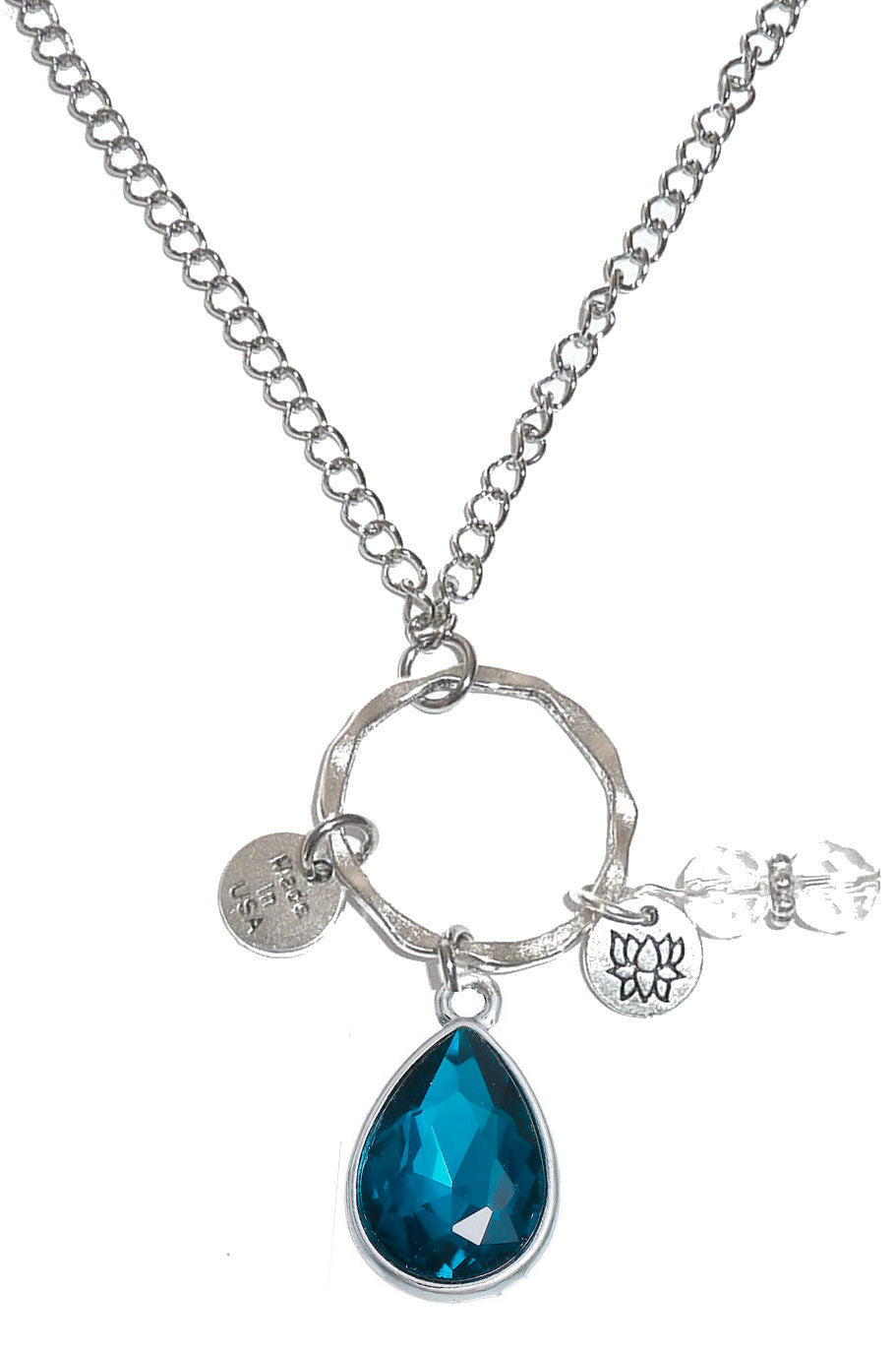 Car Charm -March Birthstone Rear View Charm