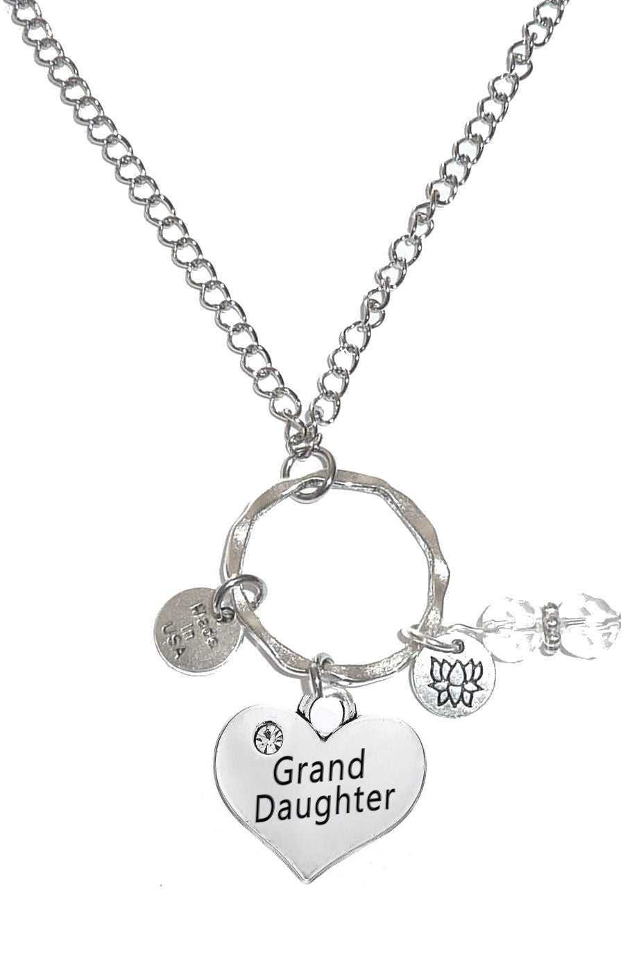Granddaughter Charm Rear View Mirror Ornament