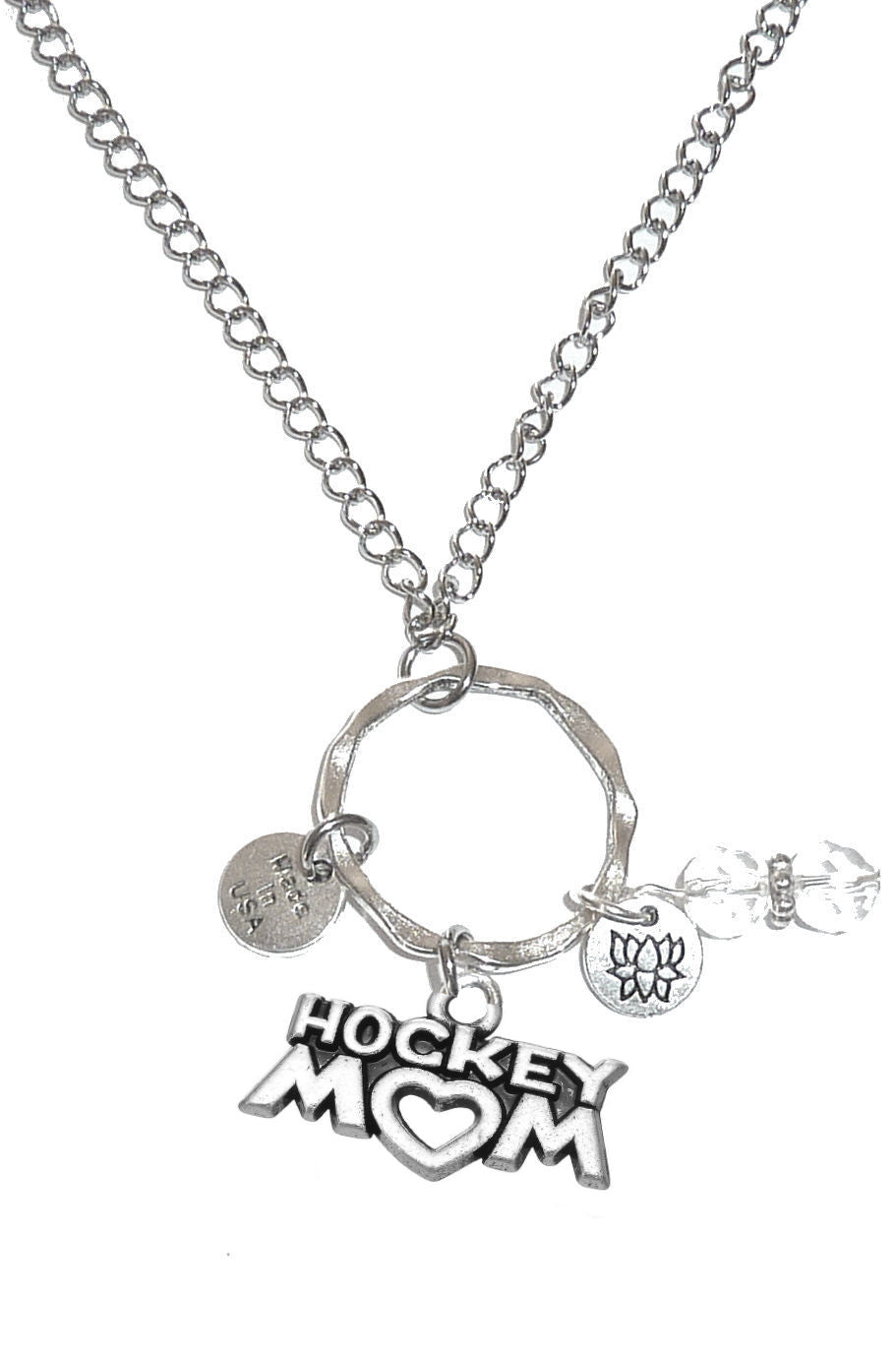 Hockey Mom Rear View Car Charm