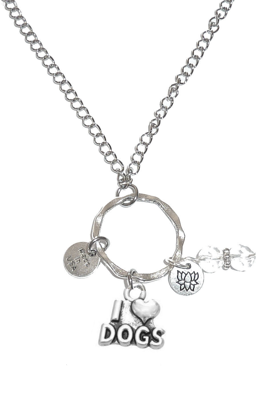 Rear Mirror Charms - I Love Dogs