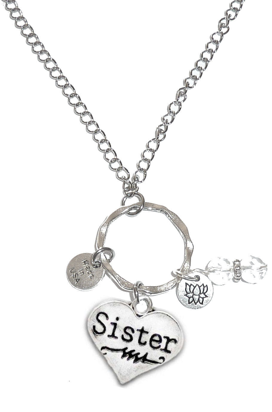 Sister Charm Rear View Mirror Ornament