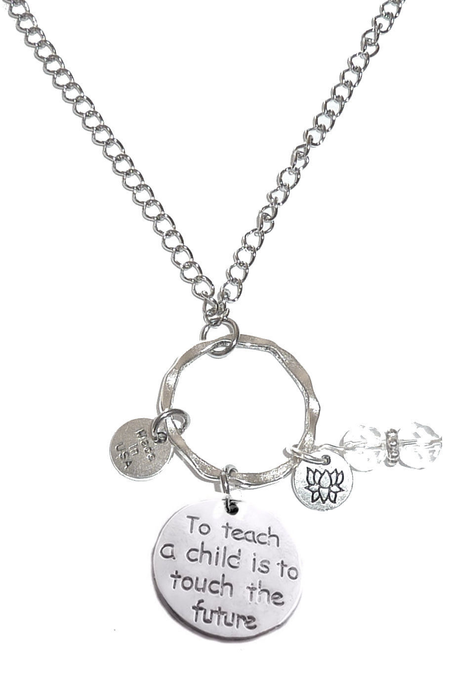 Rearview Mirror Charms - To Teach A Child Is To Touch The Future