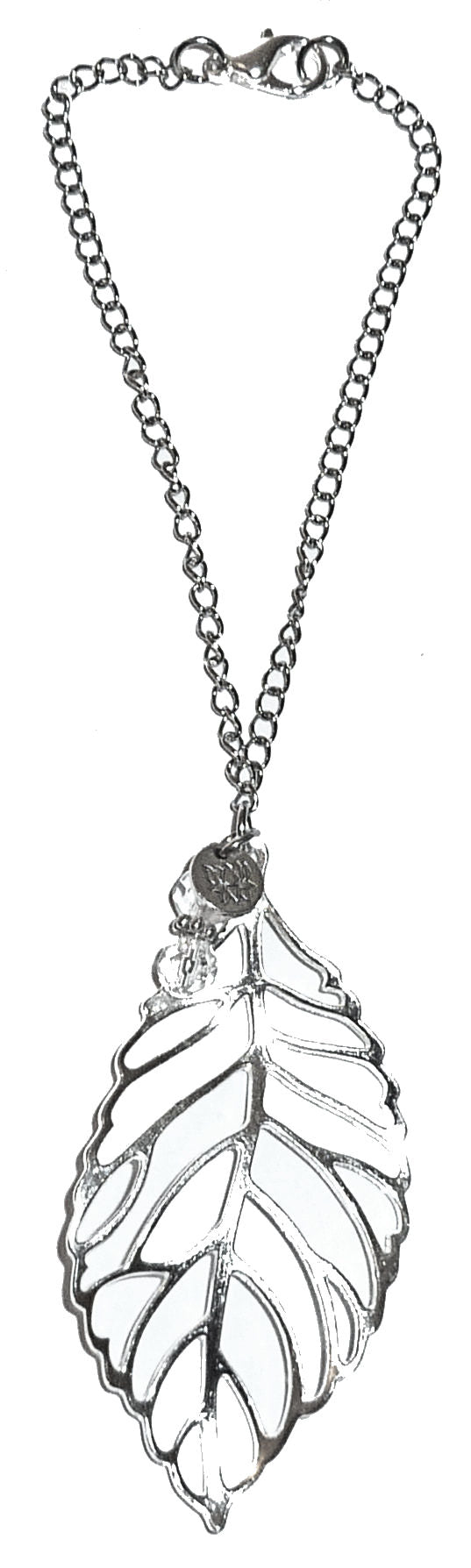 Silver Leaf Charm - Cute Rear View Mirror Accessories