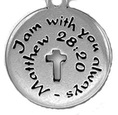 Pewter Silver Tone charm - Religious Charm
