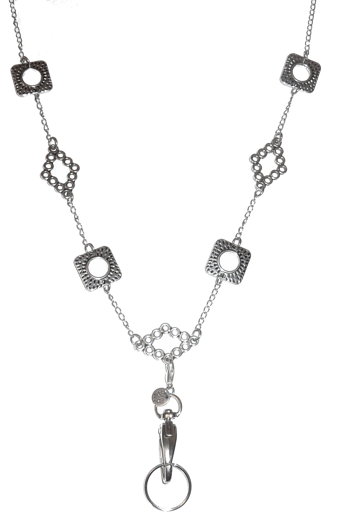 Angles Shapes Fashion Lanyard 34" Breakaway Magnetic Clasp