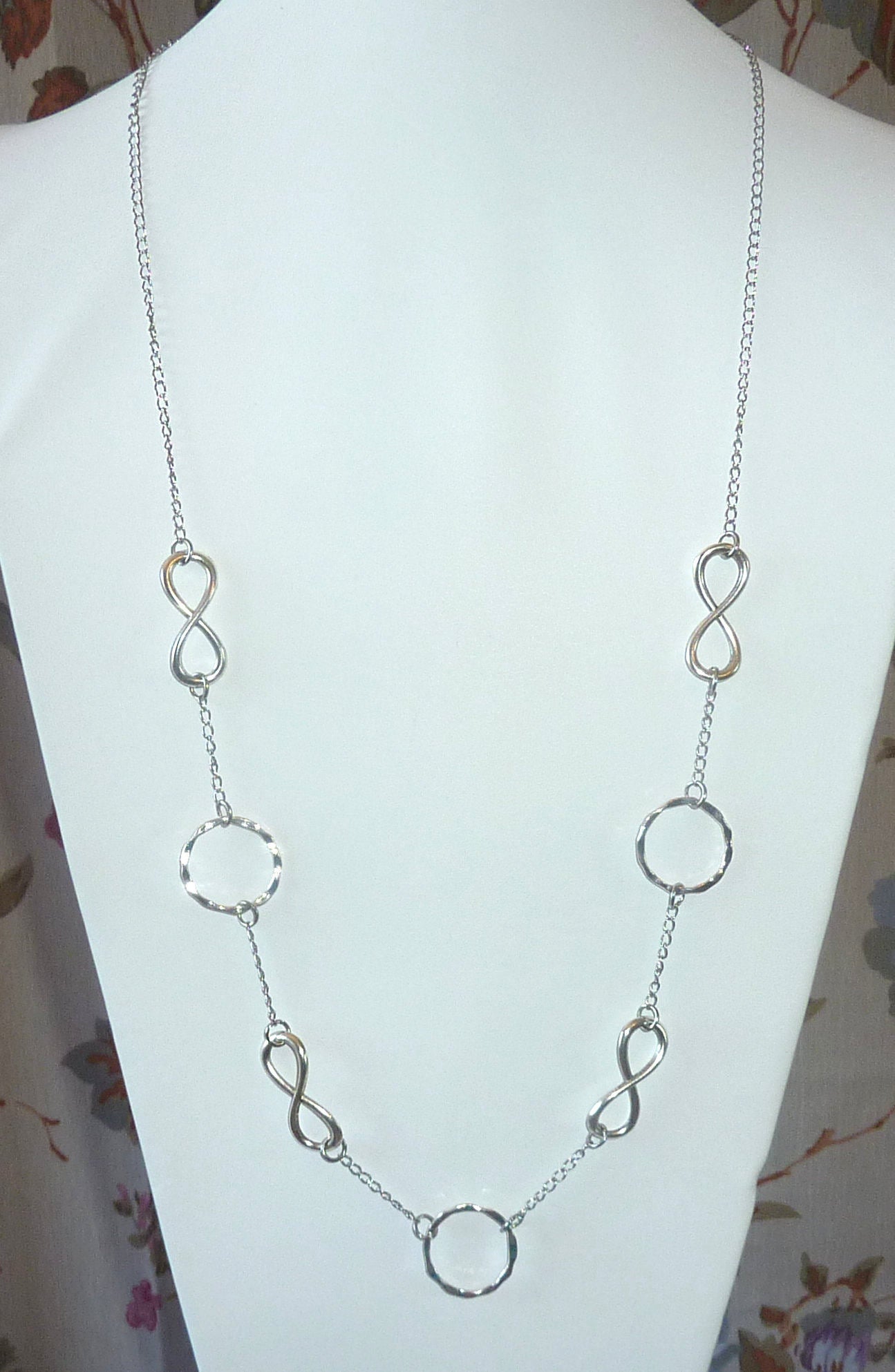 Infinity Shapes Fashion Lanyard 34" Breakaway Magnetic Clasp