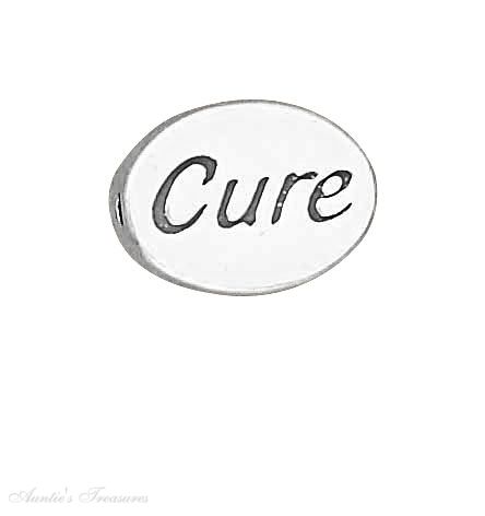 CURE Message Bead, Silver plated