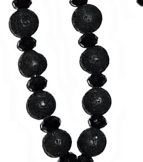 Black Lava Jewelry Lanyard - NON Breakaway