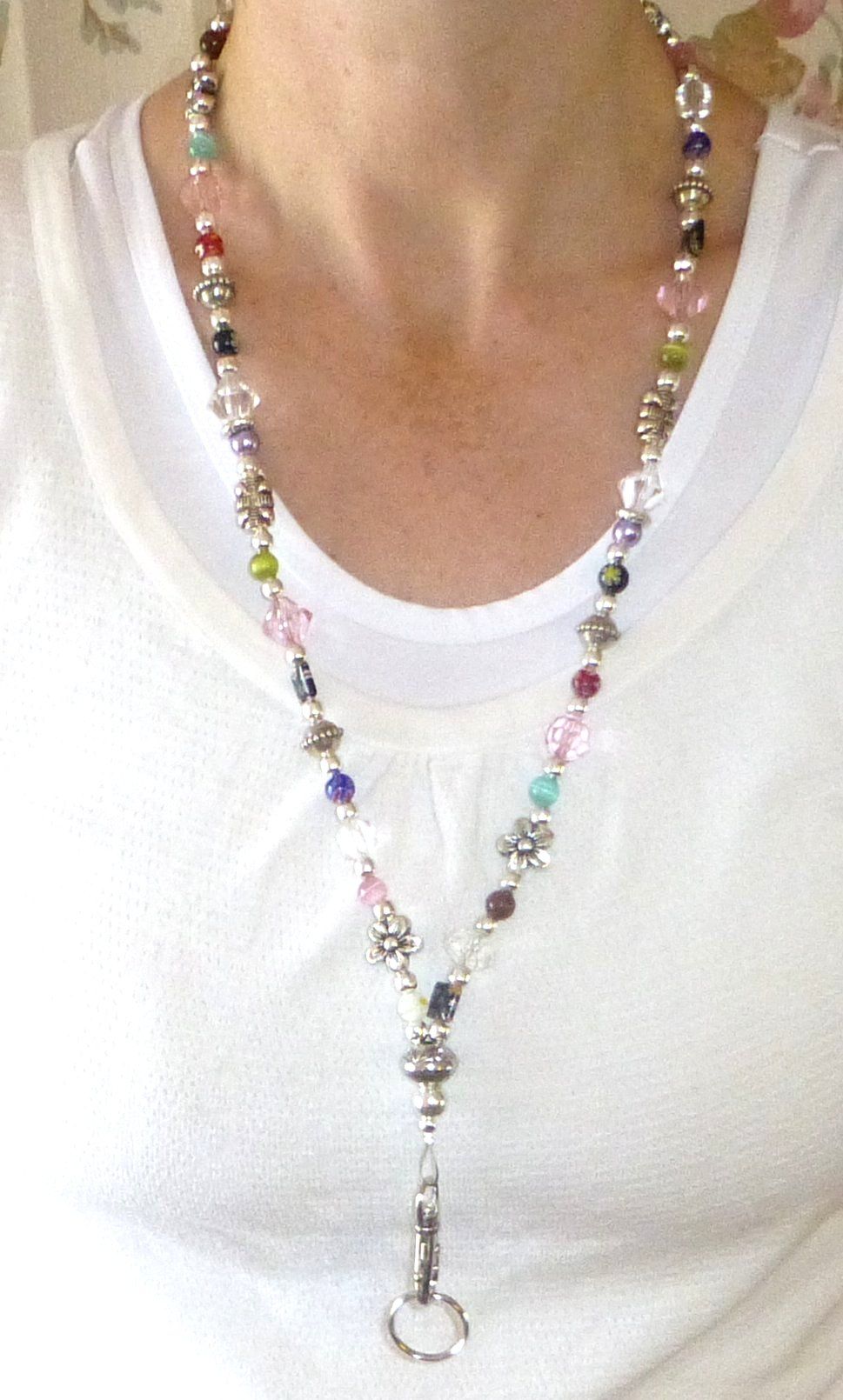 GOLD Slim Multi Fashion Lanyard with break away magnetic clasp