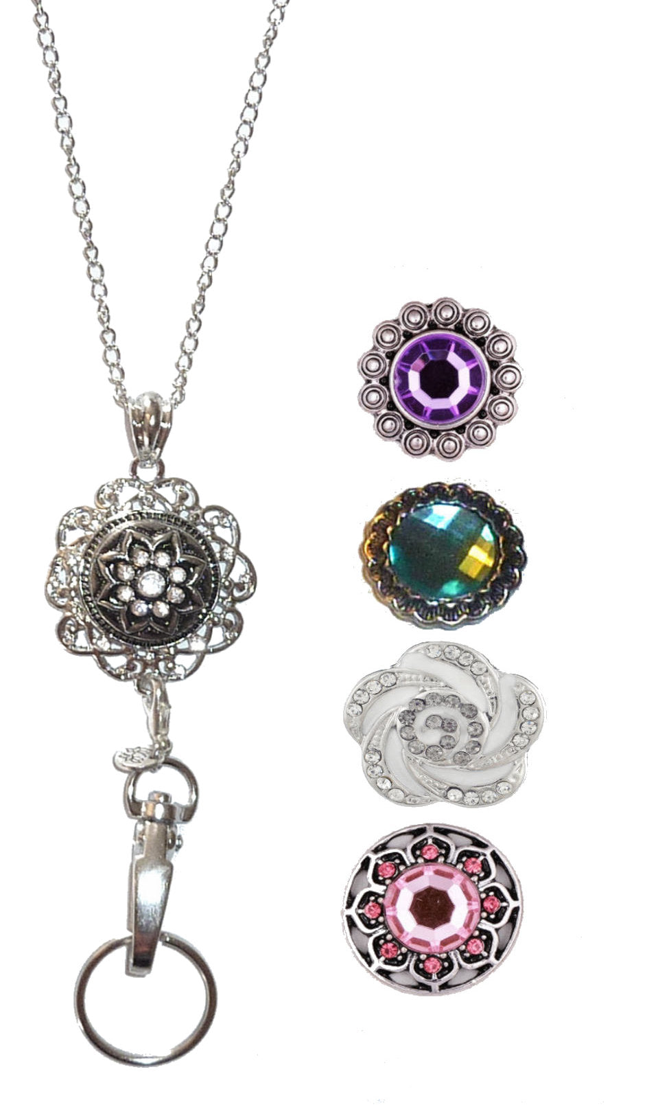Snap Necklace Lanyard - NON Breakaway (Round)