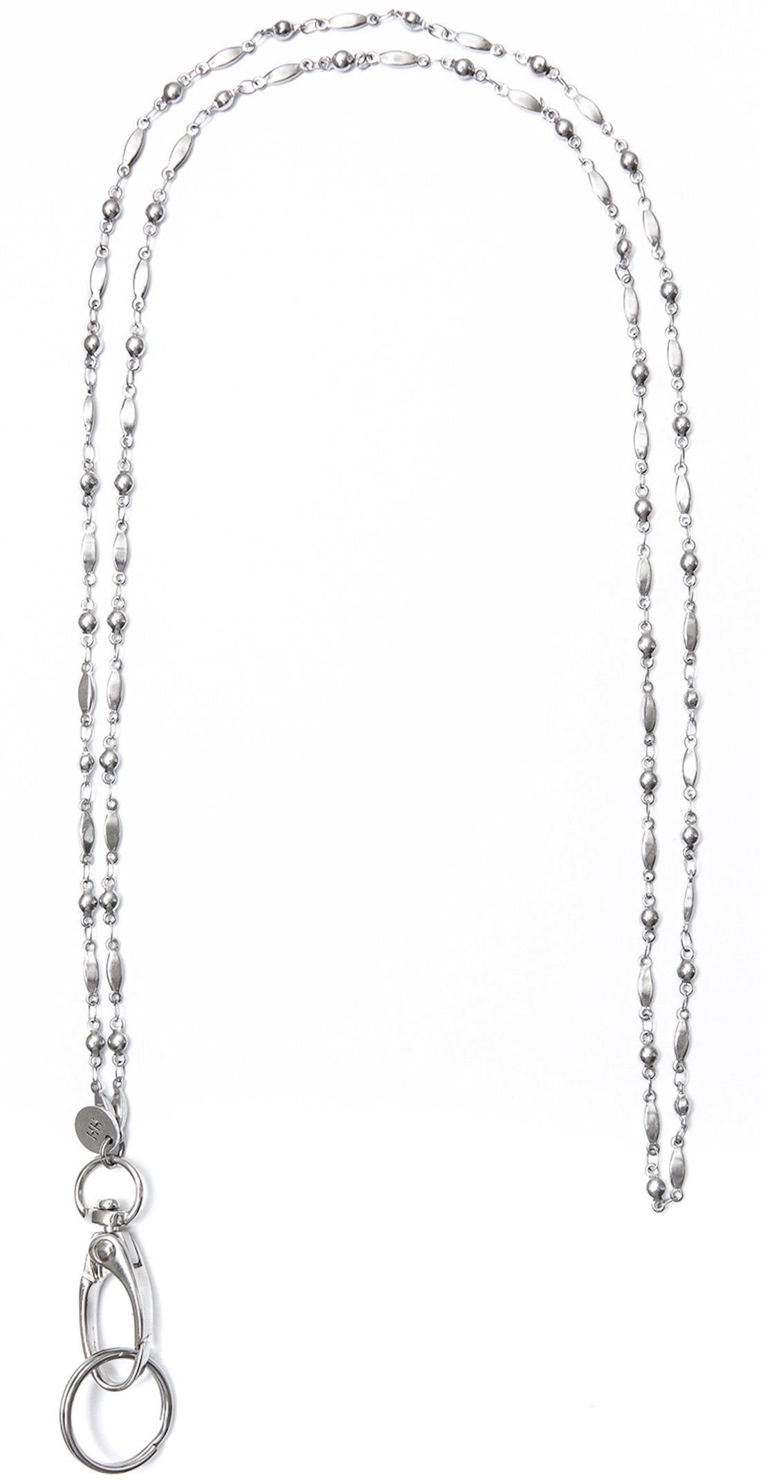 Free Sample - Stainless Steel Chain Women's Lanyard, Stronger, Made in USA Teacher ID Badge Card Holder Keys - Non Breakaway
