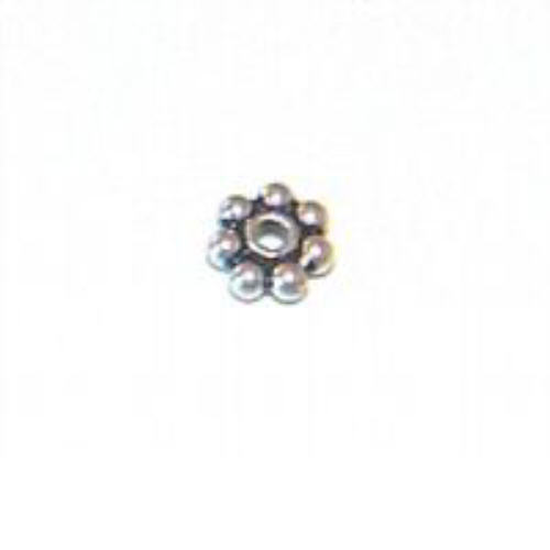3mm .925 Sterling Silver Bali Daisy Spacer Beads pack of 100