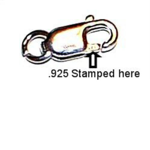 10x4mm .925 Sterling Silver Clasps Pack of 100