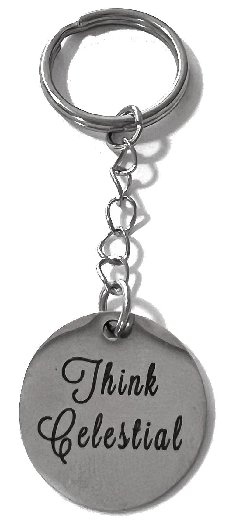 Drop Chain Think Celestial. Keychain Charm - Women's Purse or Necklace Charm - Comes in a Gift Box!
