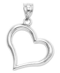 Pewter Silver Tone charm - Tiny Heart Charm