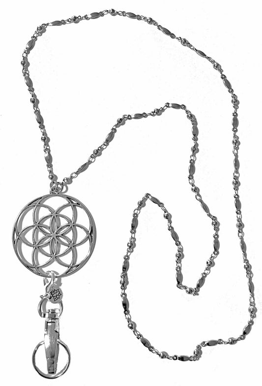 Hidden Hollow Beads Lanyard (Trendy SS Pendant Lanyard Necklace)