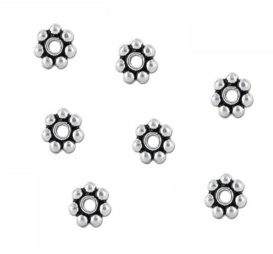 WB 4mm Sterling Silver Bali Spacer Beads Pack of 500