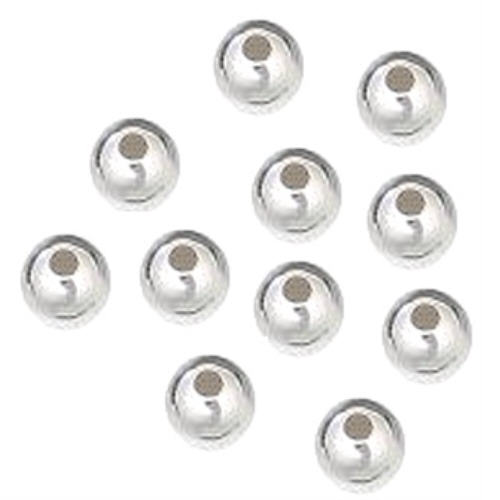 6mm Sterling Silver Seamless round beads (WB Core) Pack of 100