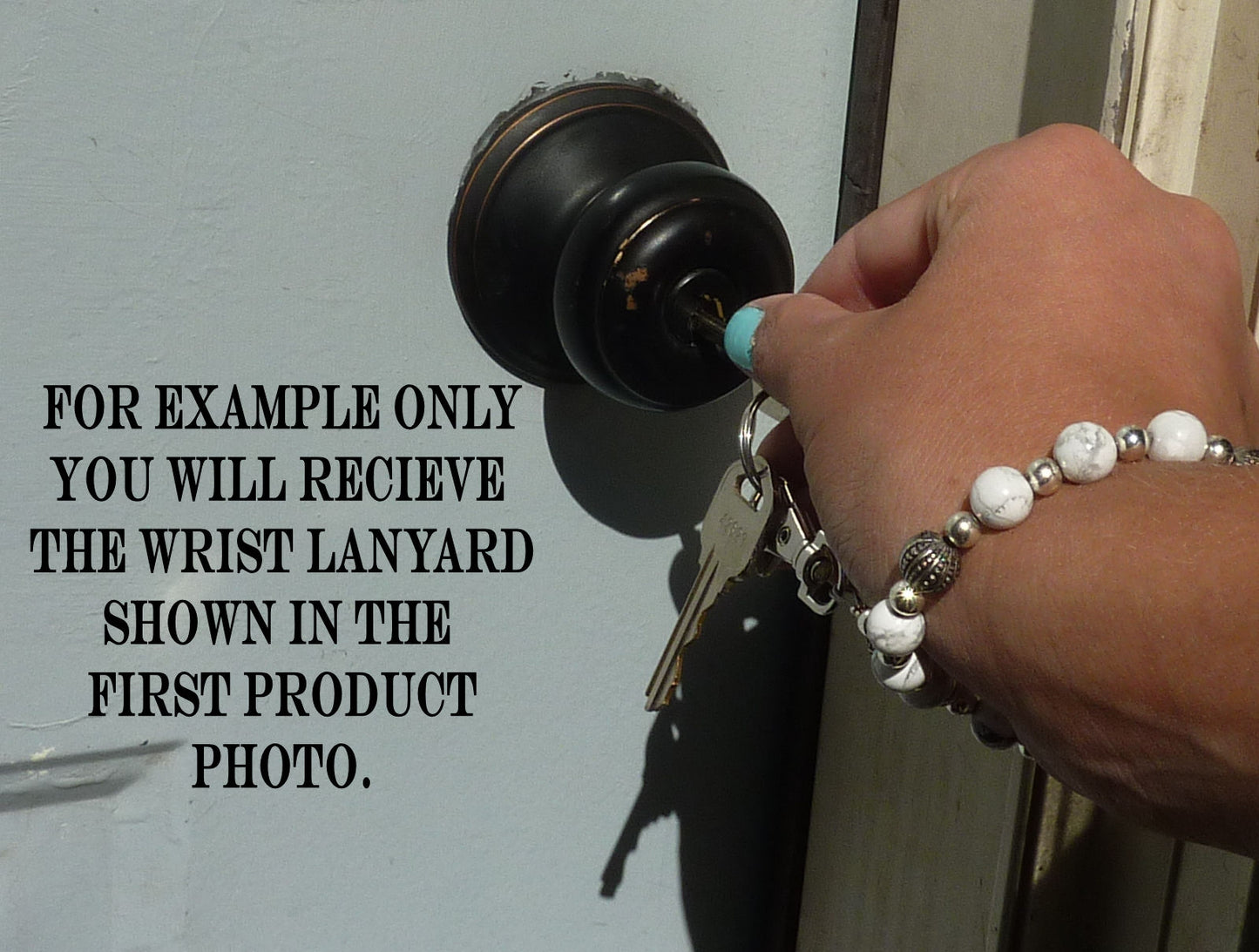 Wrist Lanyard, Beaded Women's Wristlet for Keys, Phone, ID Badge, Lightweight and Strong - Multi Colored