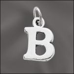 Pewter Letter B Charm