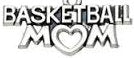 Pewter Silver Tone charm - Basketball Mom