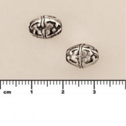 (MP53) Metalized Plastic Beads - Large Barrel 10x8mm