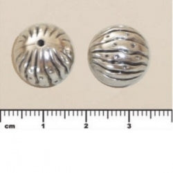 (MP22) Metalized Plastic Beads - Melon bead 15mm